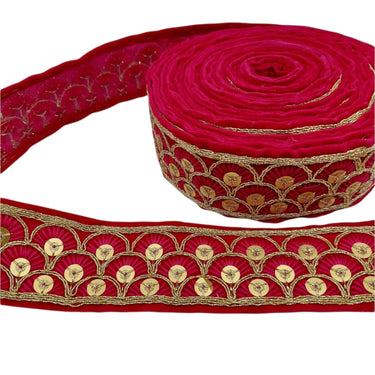 Embroidered Velvet Fabric Sequins Trim Indian Sari Border, Sequin Trimming, Sequinned Lace